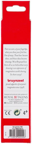 Potlood Bruynzeel 1705K Burotek HB met gum-3