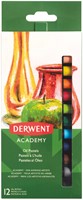 Oliepastel Derwent Academy blister à 12 stuks assorti-2