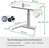 Zit-Sta bureau Leitz Ergo Elektrisch compact-2
