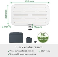 Bureau ophangbord Leitz Ergo klein-3