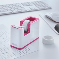 Plakbandhouder Leitz WOW wit/roze-2