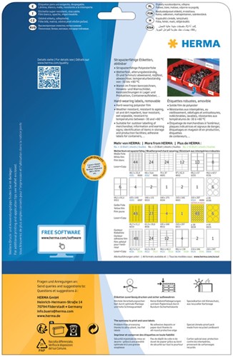 Etiket HERMA 4575 99.1x67.7mm folie wit 160 etiketten-2