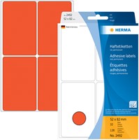 Etiket HERMA 2492 52x82mm rood 128 stuks-3