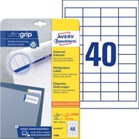 Etiket Avery Zweckform 4780 48.5x25.4mm wit 1000stuks-2
