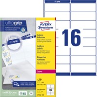 Etiket Avery L7162-100 99.1x33.9mm wit 1600stuks-2