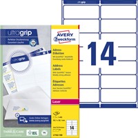 Etiket Avery L7163 99.1x38.1mm wit 1400stuks-2
