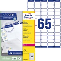 Etiket Avery L7651-100 38.1x21.2mm wit 6500stuks-2