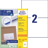 Etiket Avery Zweckform 3655-200 210x148mm A5 wit 400stuks-2