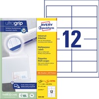 Etiket Avery Zweckform 3659-200 97x42.3mm wit 2400stuks-2