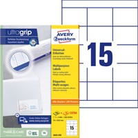 Etiket Avery Zweckform 3669-200 70x50.8mm wit 3000stuks-2