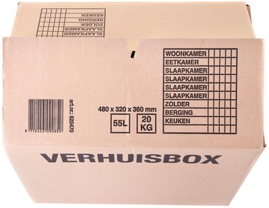 Verhuisdoos IEZZY 480x320x360mm bruin 3mm-3