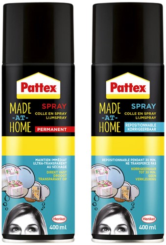 Lijmspray Pattex hobby spuitbus non-permanent 400ml-2