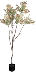 PTMD Johannes Broodboom Kunstplant - Groen/paars