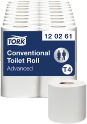 Toiletpapier Tork T4 advanced 2-laags 488 vel  wit 120261