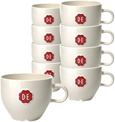 Kopje Douwe Egberts cappuccino 180ml wit 12 stuks