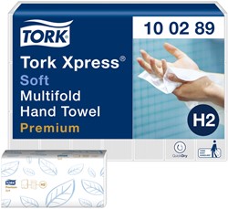 Handdoek Tork Xpress H2 multifold Premium 2-laags wit 100289