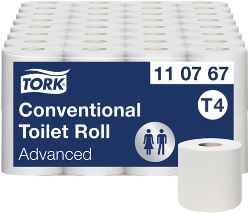 Toiletpapier Tork T4 Advanced 2-laags 250 vel wit 110767