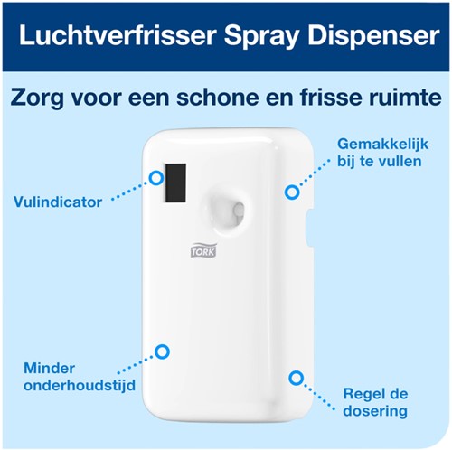 Luchtverfrisserdispenser Tork A1 Elevation wit 562000-2