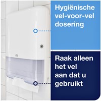 Handdoekdispenser Tork H3 Elevation C-vouw en Z-vouw wit 553000-2