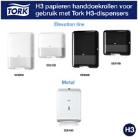 Handdoek Tork H3 Advanced Z-gevouwen 2-laags wit 290163-3