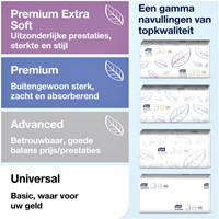 Dispenser Tork Xpress multifold H2 vel-voor-vel dosering rvs 460004-3