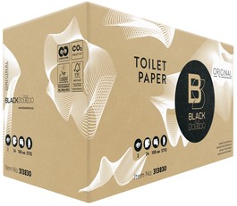 Toiletpapier BlackSatino ST10 Original systeemrol 2-laags 100m wit 313830-2