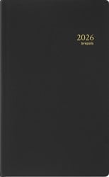 Agenda 2026 Brepols Breform Seta 1dag/1pagina zwart