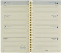 Agendavulling 2025 Brepols Interplan 7dag/2pagina's
