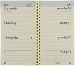 Agendavulling 2025 Brepols Optivision Pocket 7dag/2pagina's
