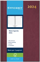 Agenda 2025 Ryam Efficiency Baladek 7dagen/2pagina's bordeaux