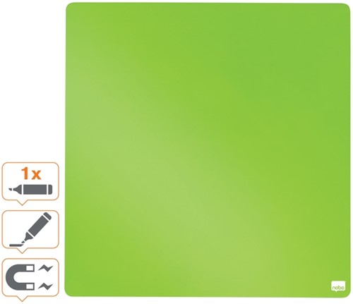 Whiteboard Nobo tegel 36x36cm groen magnetisch-3