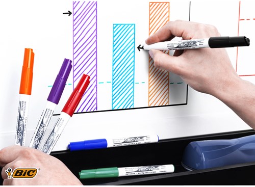 Whiteboardmarker Bic Velleda 1741 rond medium groen-3
