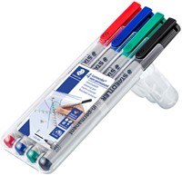 Viltstift Staedtler Lumocolor 316 non permanent F set à 4 stuks assorti-2