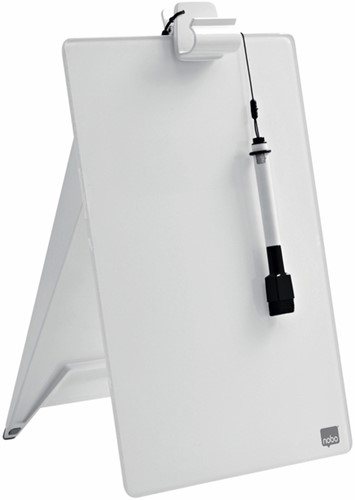 Desktop flipover Nobo met droog uitwisbaar glasoppervlak-3
