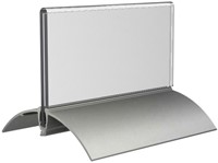 Tafelnaambord Europel 52x100mm acryl aluminium 2 stuks-2