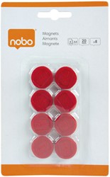 Magneet Nobo 20mm 120gr rood