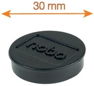 Magneet Nobo 30mm zwart 4 stuks-2