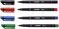 Viltstift STABILO OHpen permanent 841/41 rond 0.4mm blauw-2