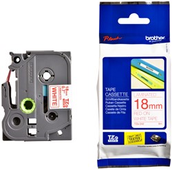 Labeltape Brother P-touch TZE-242 18mm rood op wit