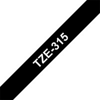 Labeltape Brother P-touch TZE-315 6mm wit op zwart-2