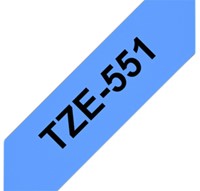 Labeltape Brother P-touch TZE-551 24mm zwart op blauw-2