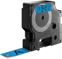Labeltape Dymo 45806 D1 720860 19mmx7m zwart op blauw-3