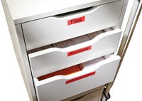 Labeltape Dymo 45807 D1 720870 19mmx7m zwart op rood-4