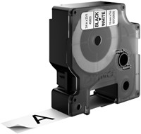 Labeltape Dymo LabelManager D1 polyester 19mm zwart op wit-3