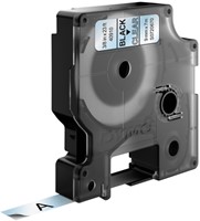 Labeltape Dymo 40910 D1 720670 9mmx7m zwart op transparant-3