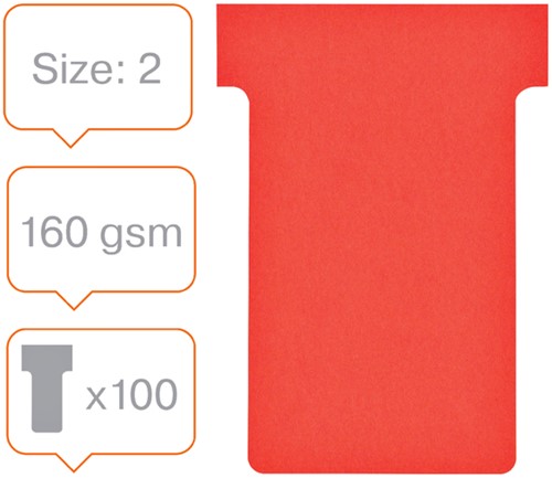 Planbord T-kaart Nobo nr 2 48mm rood-2