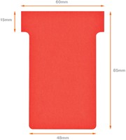 Planbord T-kaart Nobo nr 2 48mm rood-3