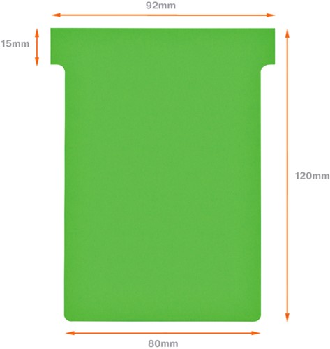 Planbord T-kaart Nobo nr 3 80mm groen-3