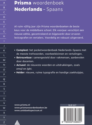 Woordenboek Prisma pocket Nederlands-Spaans-2