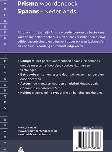 Woordenboek Prisma pocket Spaans-Nederlands-2